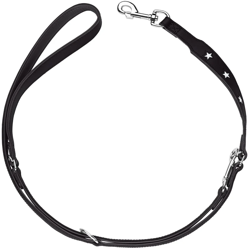 MAGIC STAR Set Halsband & Leine | schwarz