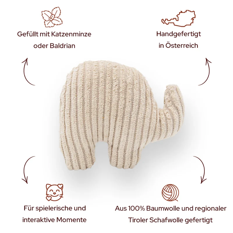 Baldrian Kissen Elefant