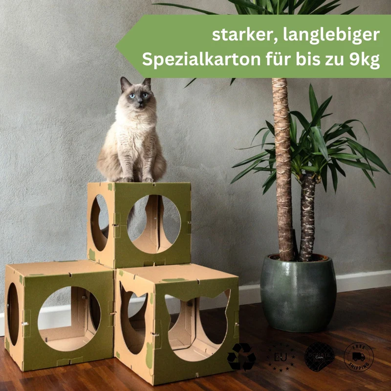 Katzenhaus Kitten Castle - grün