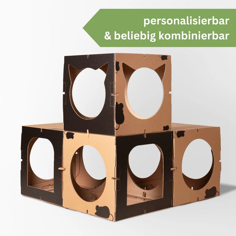 Katzenhaus Kitten Castle - schwarz