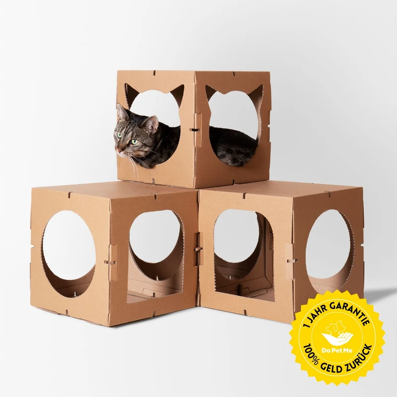 Katzenhaus Kitten Castle - schwarz