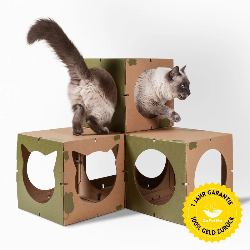 Katzenhaus Kitten Castle - schwarz