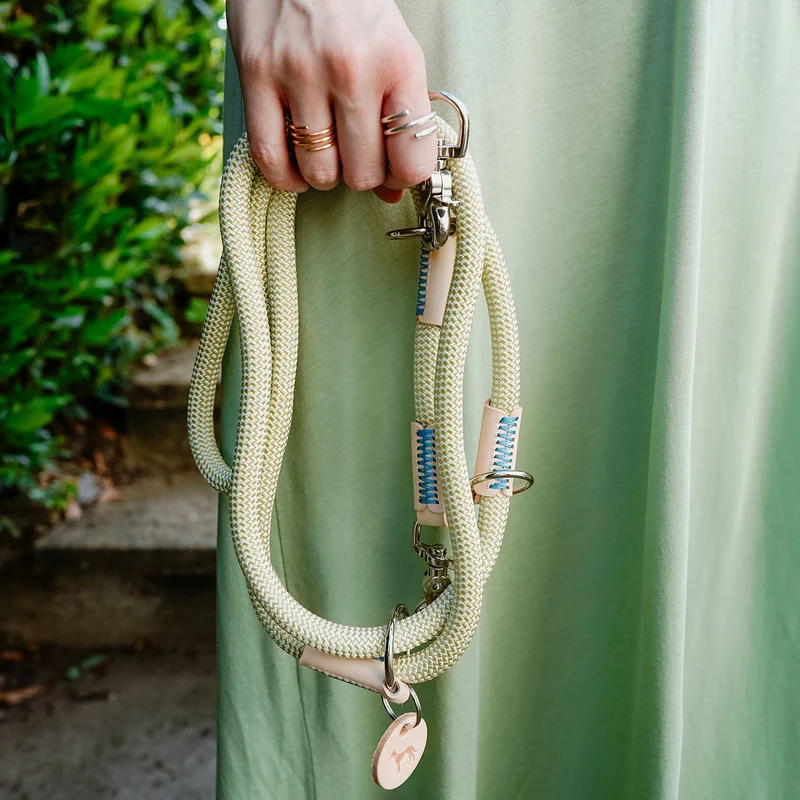 MALIA Set Halsband & Leine | mint