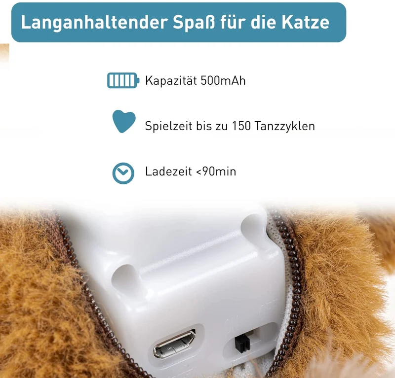 PetTec interaktives Plüschtier für Katzen - Spatz