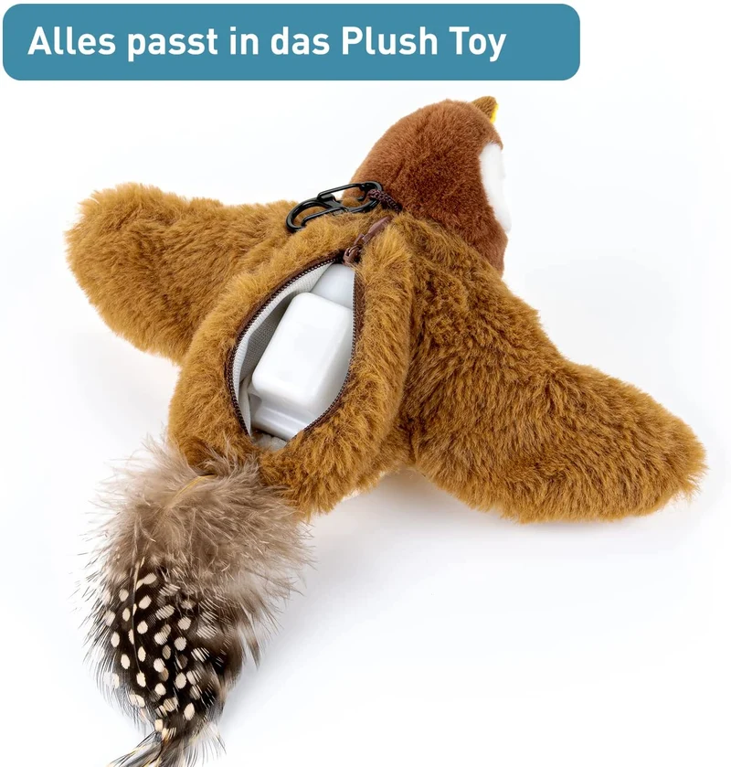 PetTec interaktives Plüschtier für Katzen - Spatz