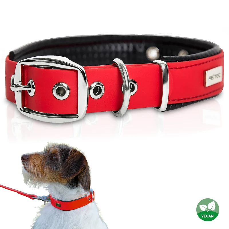 PetTec Halsband aus veganem Trioflex®, rot