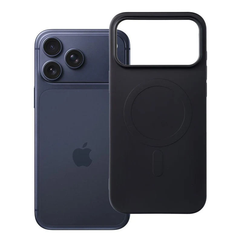 iPhone 17 Pro / 18 Pro Handyhülle / Backcase Silikon Schwarz MagSafe kompatibel