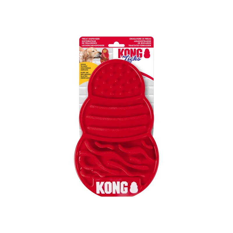KONG Licks Treat Dispenser – Anti-Schling & Beruhigungs-Leckmatte für Hunde