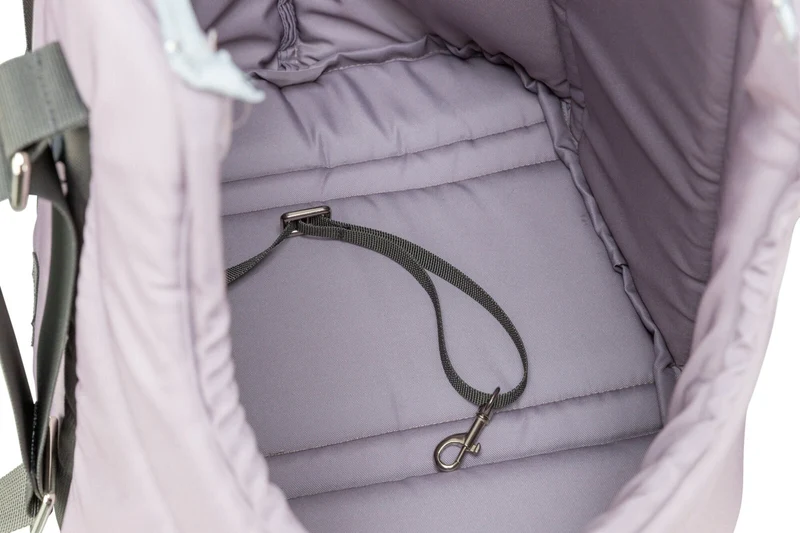 Gepolsterte Schultertasche Victoria für Hunde und Katzen, pastellfarben mit hellem Reißverschluss