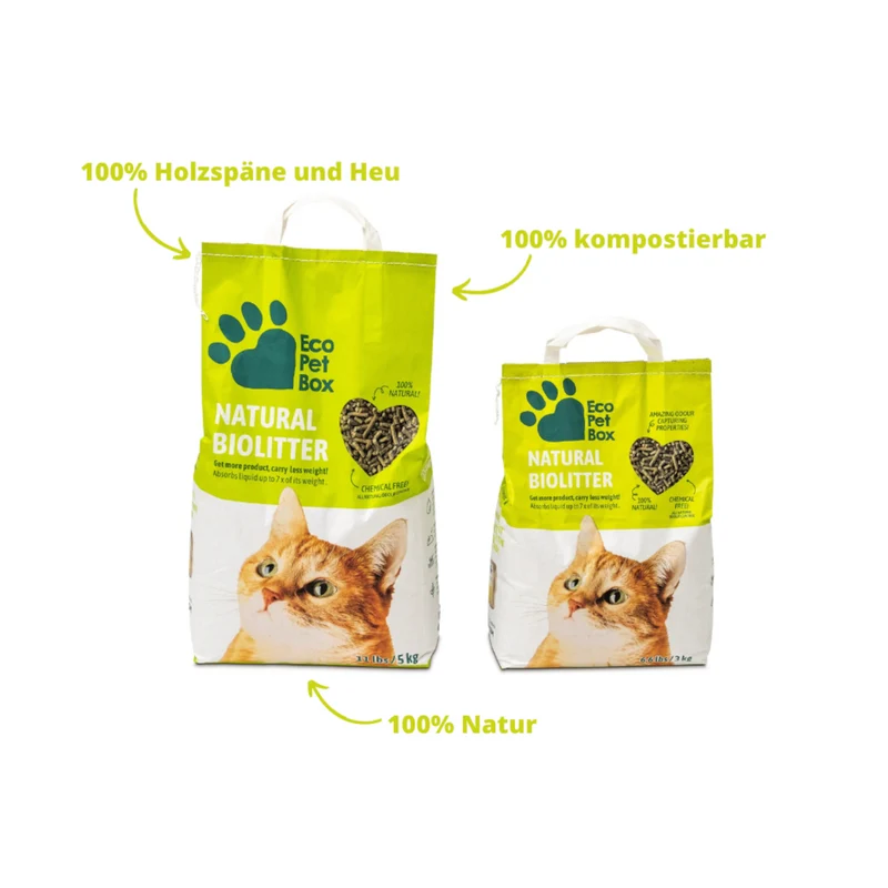ECOPETBOX - kompostierbares Haustier-Streu