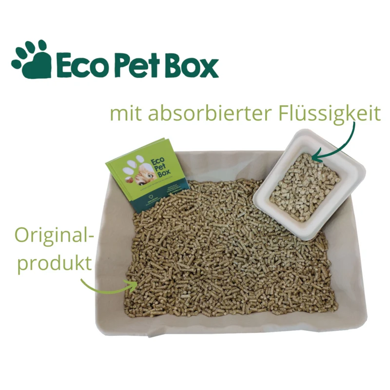 ECOPETBOX - kompostierbares Haustier-Streu
