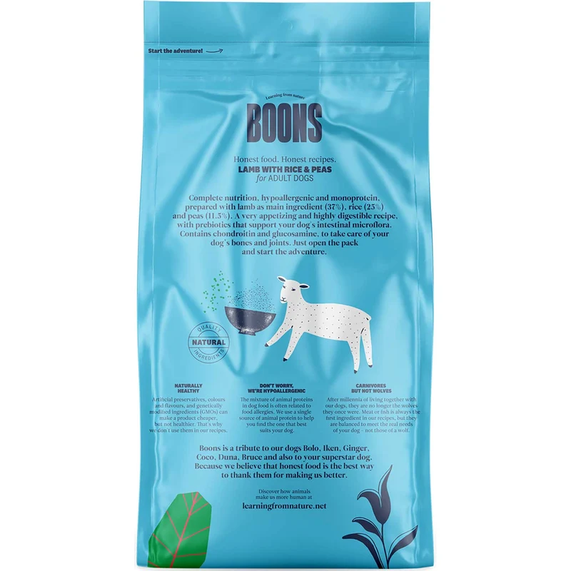 Hundefutter Boons Lamm (für ausgewachsene Hunde)