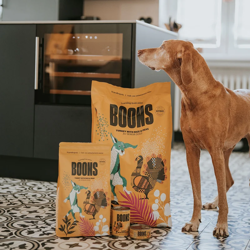 Hundefutter Boons Pute (für ältere Hunde)