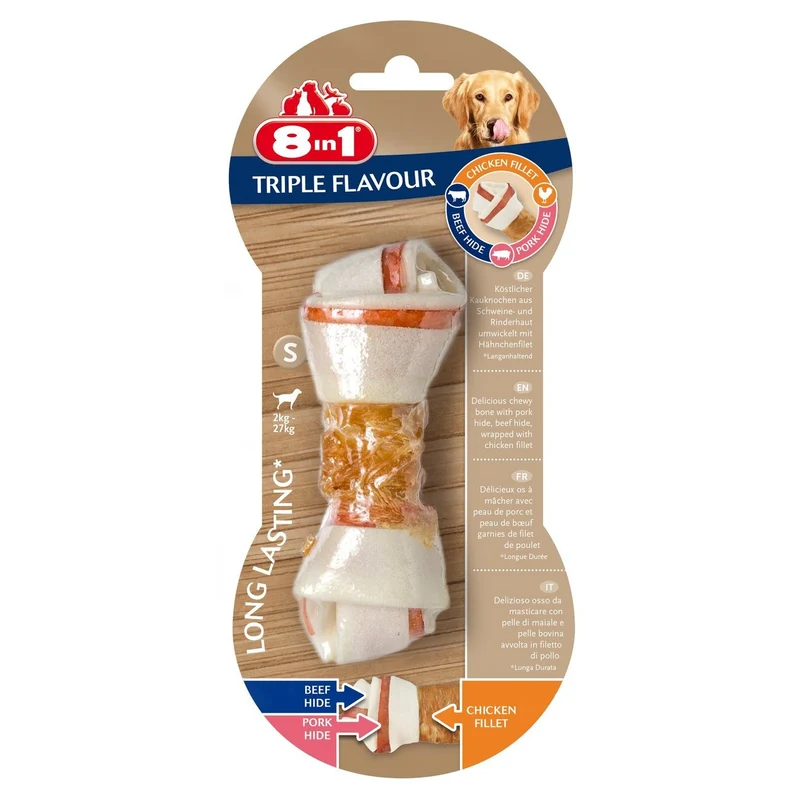 8in1 Triple Flavour Kauknochen