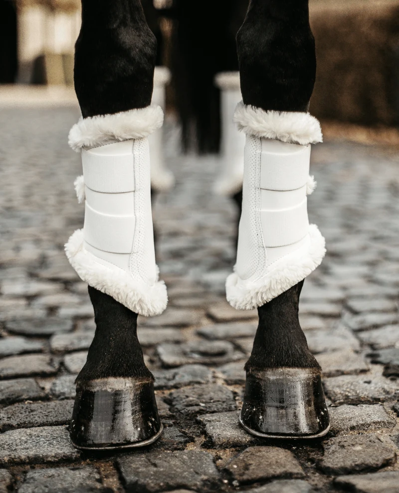Kentucky Horsewear - Dressurgamaschen m. Lamm - Weiß