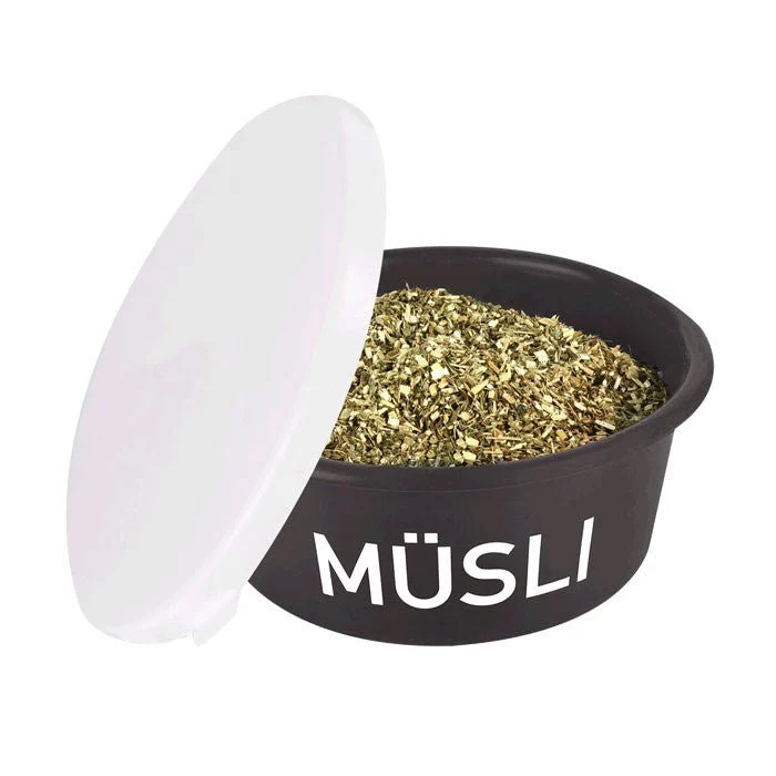 Waldhausen Müslieimer m. Deckel - Grau - 5 L