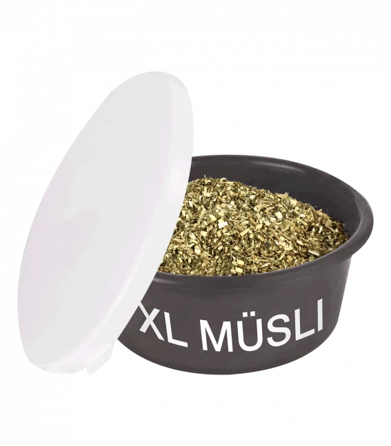 Waldhausen XL Müslieimer m. Deckel - Grau - 8 L