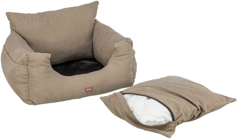 Autositz für kleine Hunde, Cord-Optik