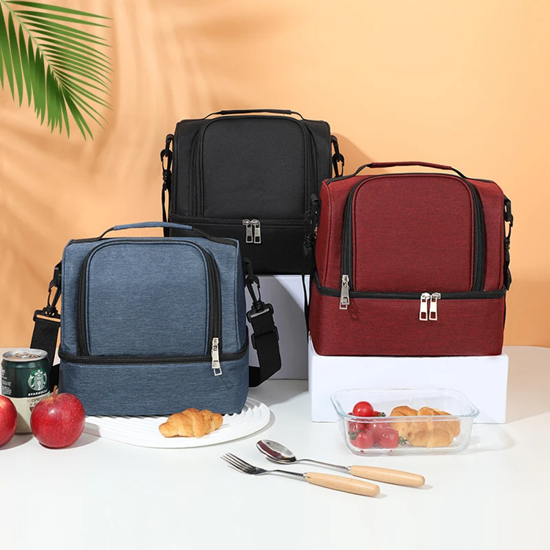 Isolierte Lunch-Kühltasche mit verstellbarem Tragegurt