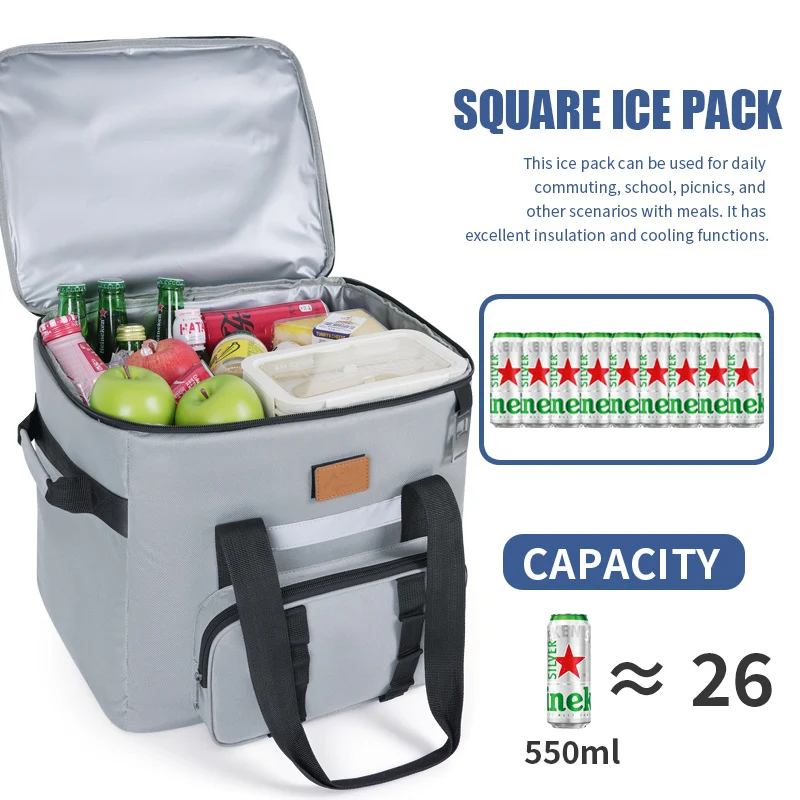 Isolierte Lebensmittel- und Getränkekühltasche