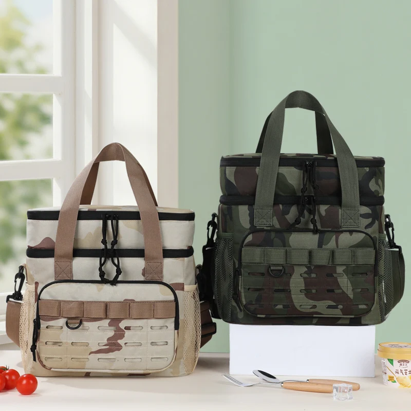 Isolierte Camouflage Mittagessen Kühltasche