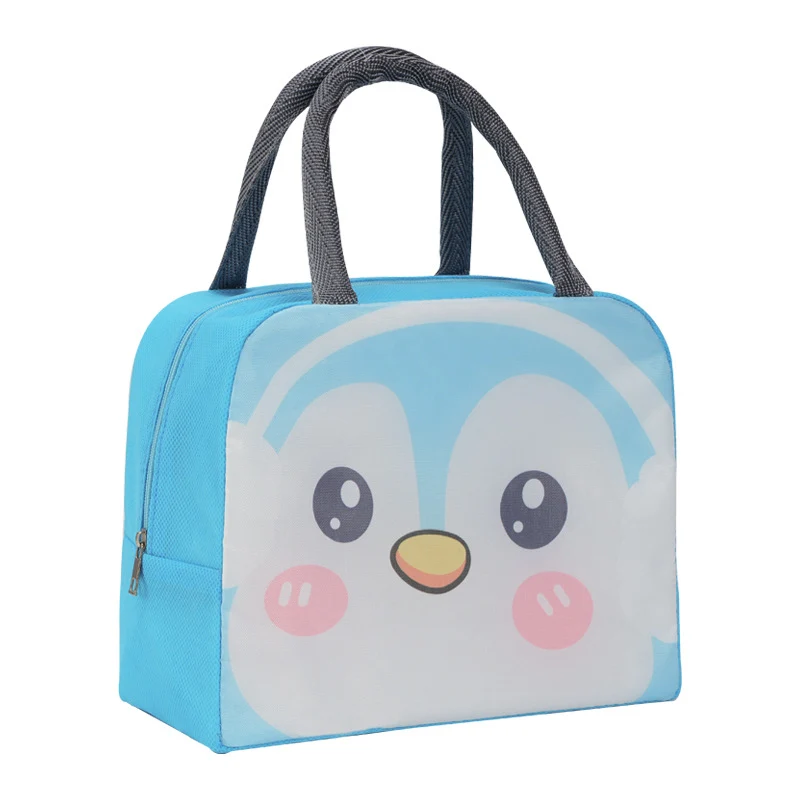 Spaßiger Pinguin-Themen Isolierte Lunchbox