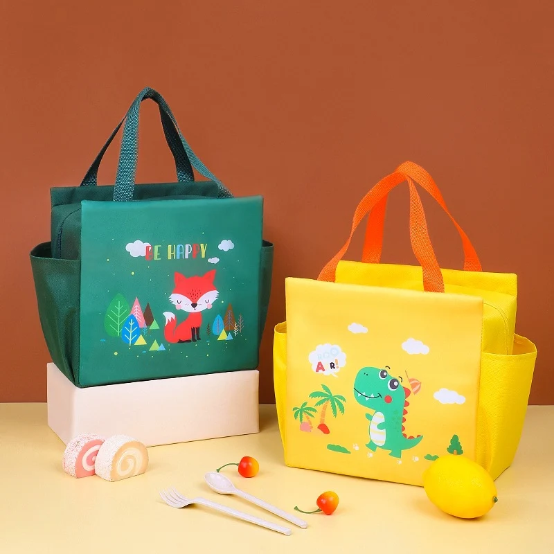 Spaßige und verspielte isolierte Lunch-Tasche