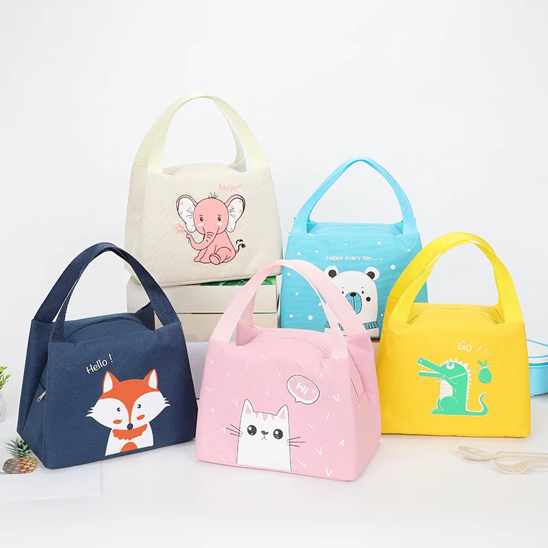Niedlicher tierisches Motiv isolierter Lunchbag