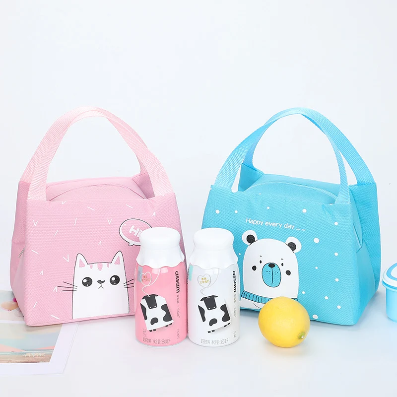 Niedlicher tierisches Motiv isolierter Lunchbag