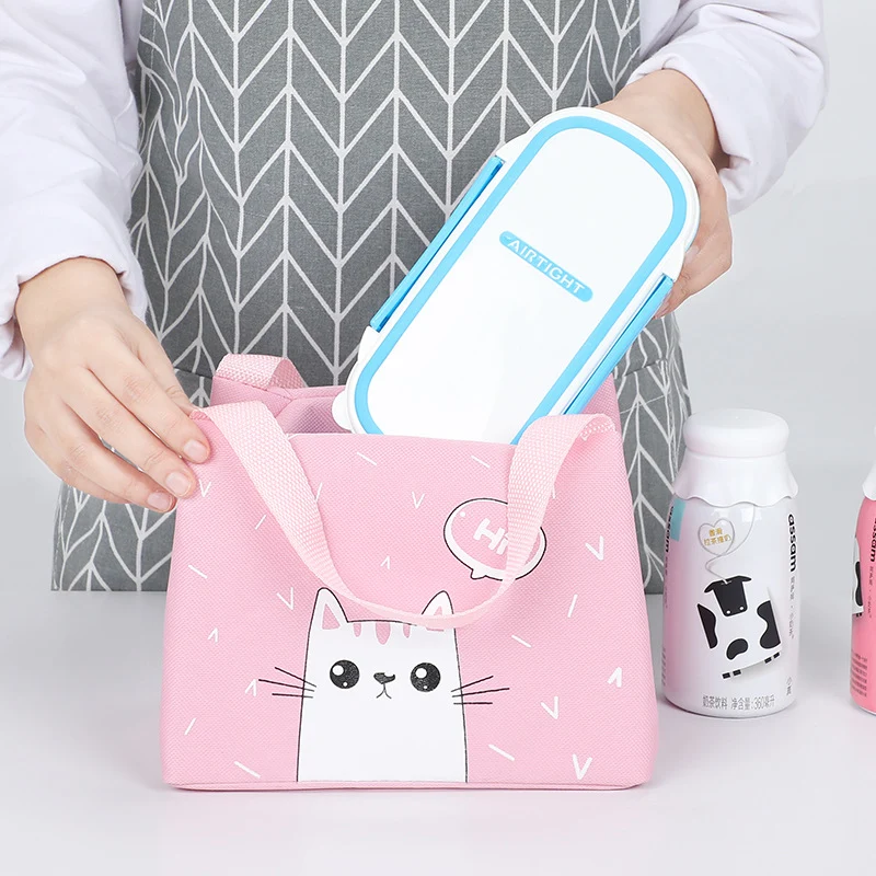 Niedlicher tierisches Motiv isolierter Lunchbag