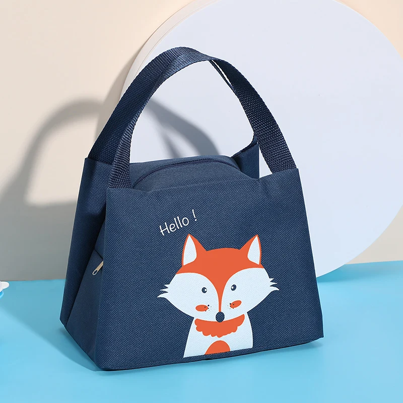 Niedlicher tierisches Motiv isolierter Lunchbag