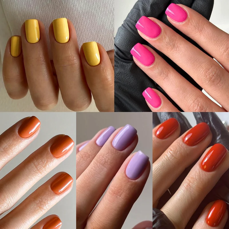 Hochglänzende Nagelkunst Karnz