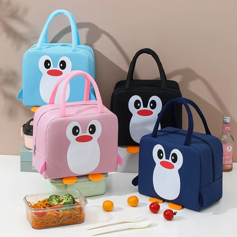 Pinguin-Themen Isolierte Lunch Tasche