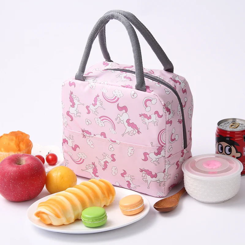 Stylische Blumen isolierte Lunch Tasche