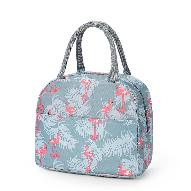 Stylische Blumen isolierte Lunch Tasche