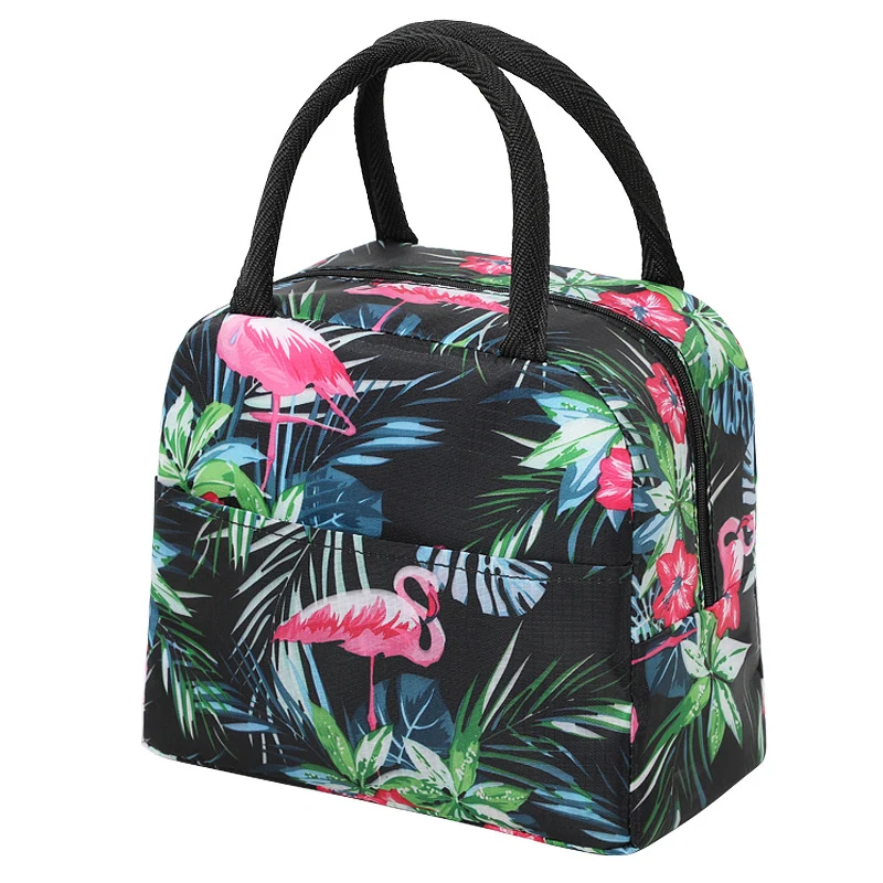 Stylische Blumen isolierte Lunch Tasche