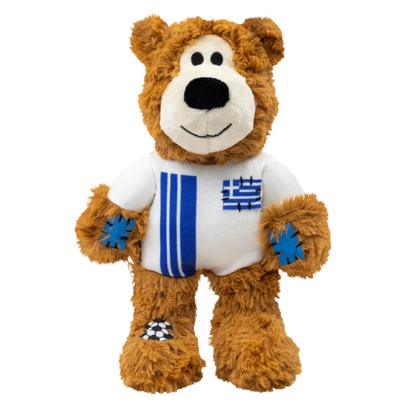 KONG Wild Knots Nation Sport Bear – Plüsch-Hundespielzeug im Fussball-Trikot