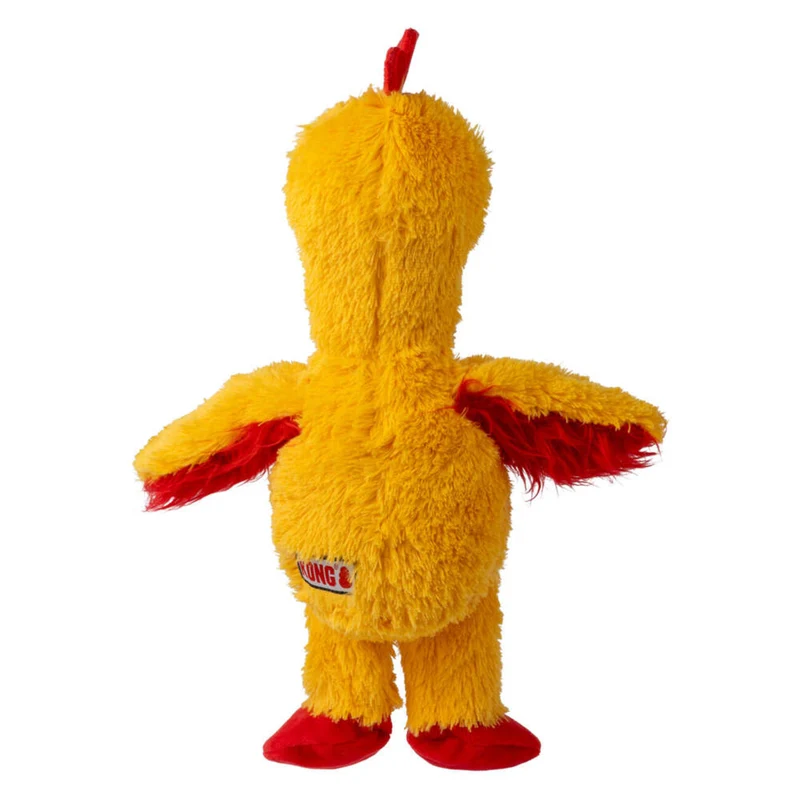 KONG Knots Chicken – Plüsch-Hundespielzeug mit Knotenseil & Quietscher