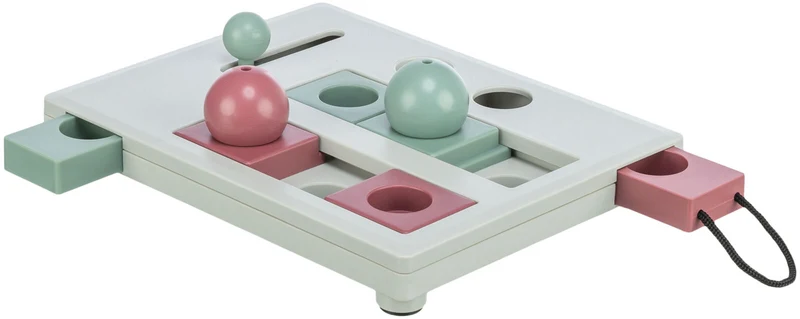Brain Mover Strategiespiel für Katzen mit 4 Spielmodulen zum Ziehen, Schieben & Schubsen