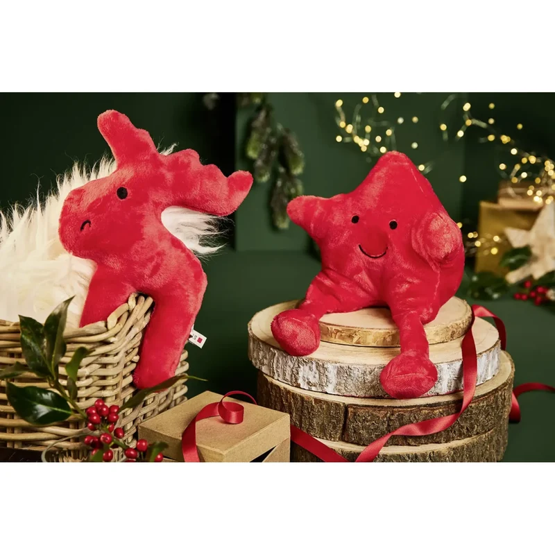 Xmas Weihnachten Christmas Range Hundespielzeug aus Softplüsch