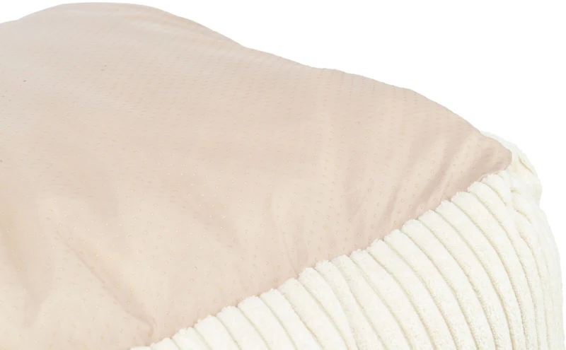 Orthopädisches Cord-Bett für Hunde und Katzen mit Rand und Memory-Foam