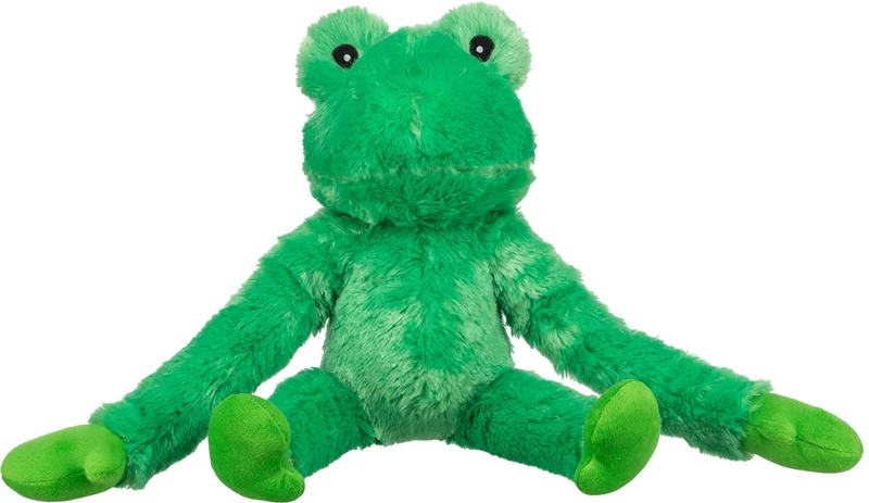 Hundespielzeug Frosch aus Plüsch mit Quietscher