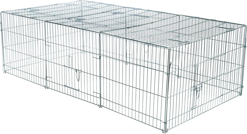 Freilaufgehege mit Abdeckung
