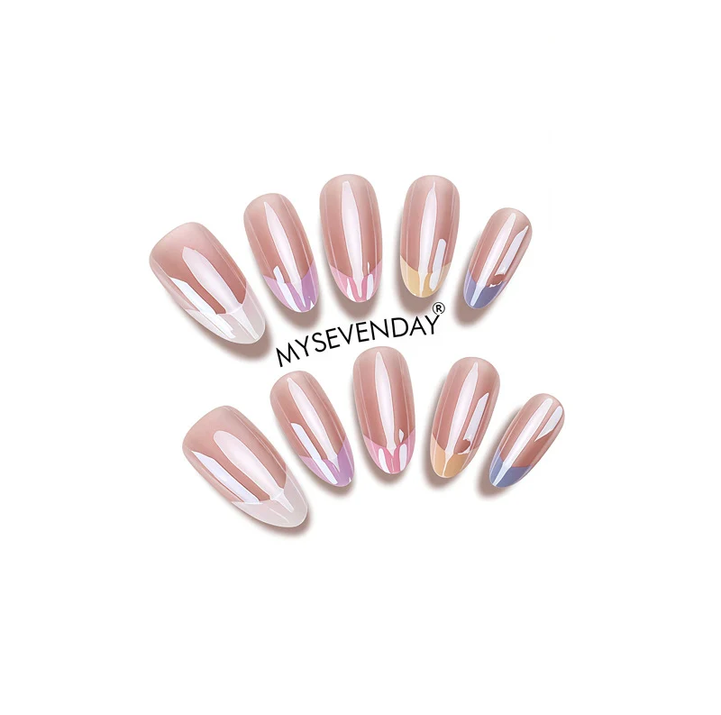 Trendy Ombre Press-On Nail Set Karnz