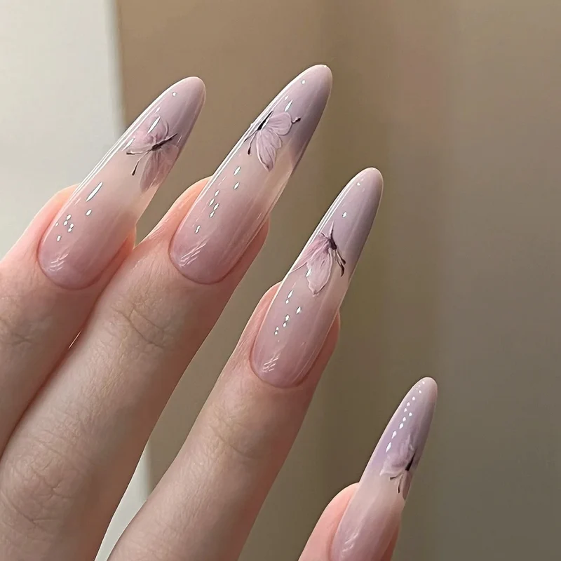 Stylische Press-On-Nageltips mit Leopardendesign Karnz