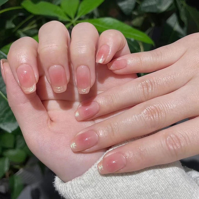 Premium mit Strass verzierten Press-On Nägel Karnz