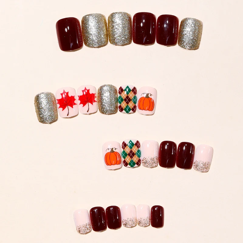 Saisonales herbstliches Nagelkunst-Set Karnz