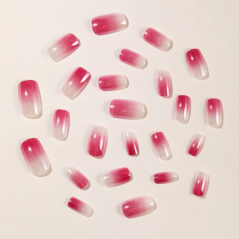 Ombre Glänzendes Press-On Nagel Set Karnz