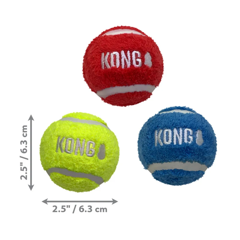 KONG Sport Softies Ball – Weicher Hundeball aus Sherpa-Fleece | S, M & L