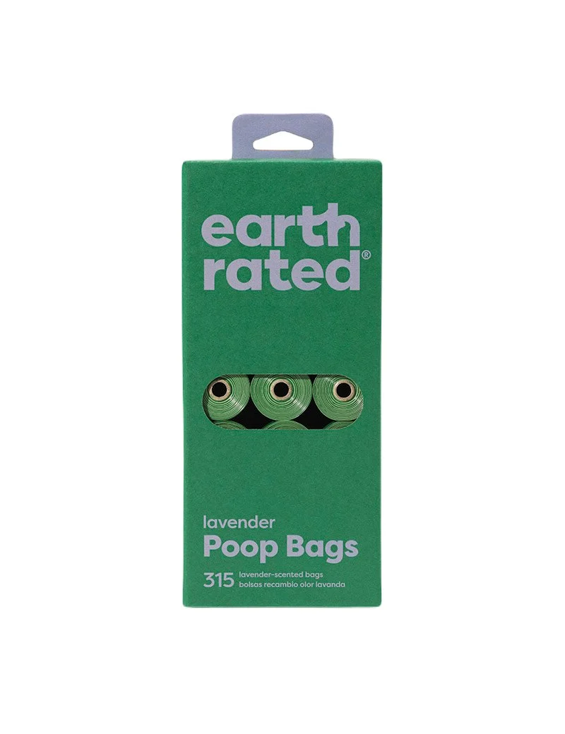 Earth Rated Hundebeutel mit Lavendelduft – 21 Rollen